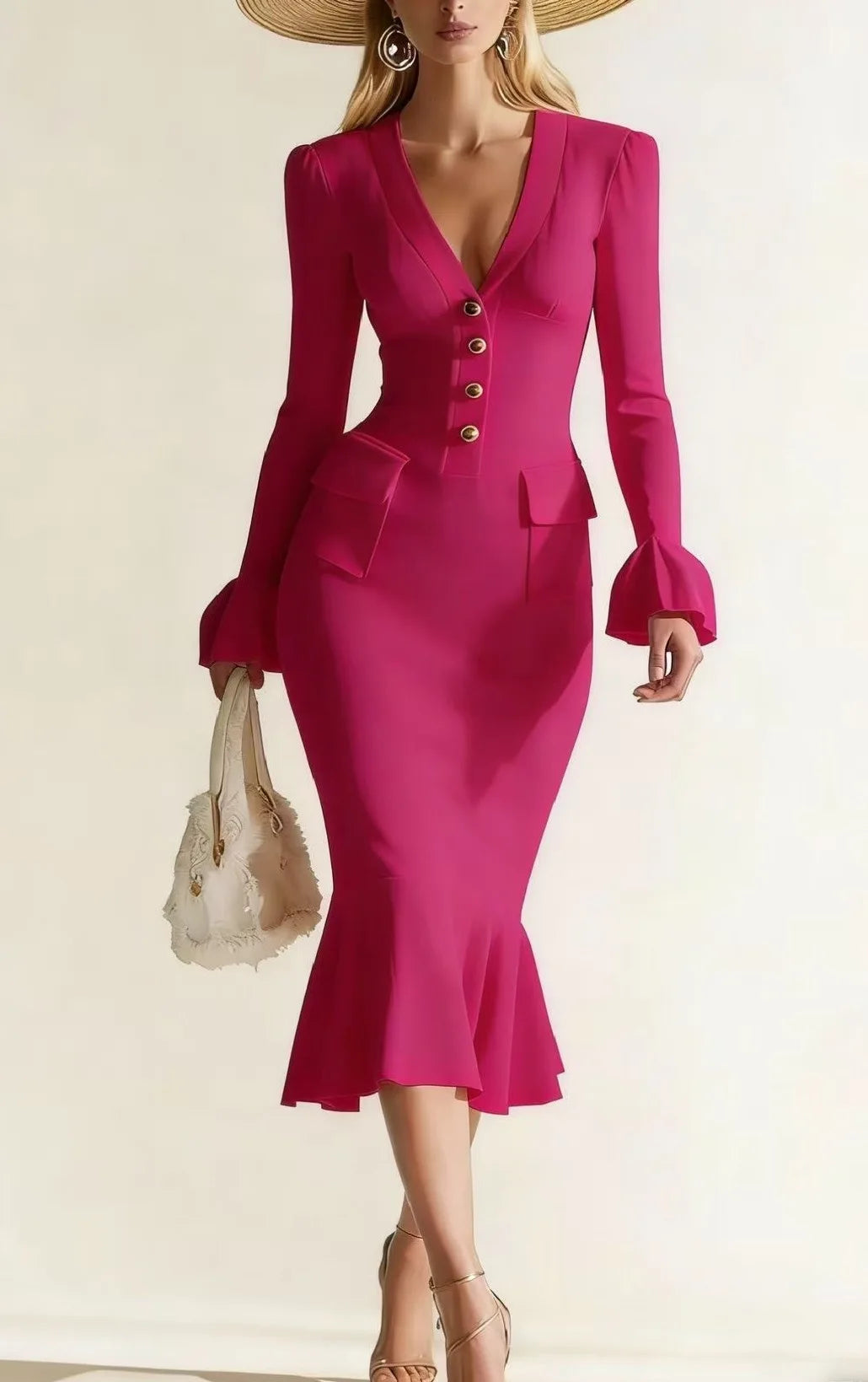 Julieta | Elegante Vestido Manga Larga
