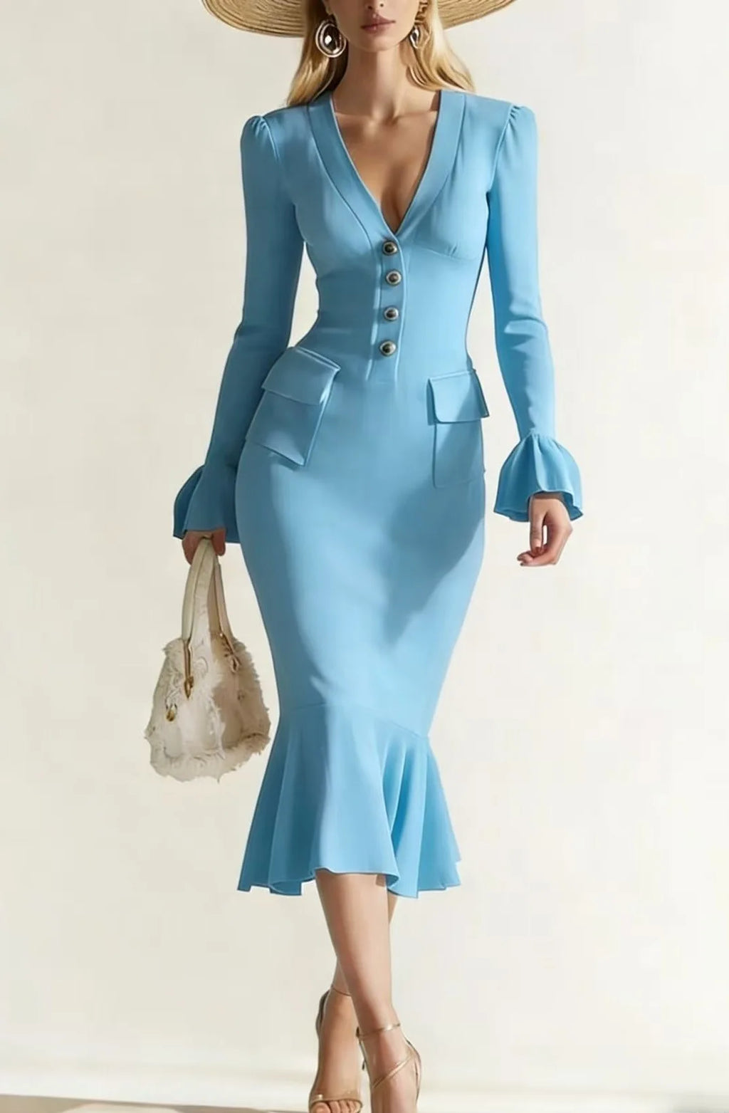 Julieta | Elegante Vestido Manga Larga